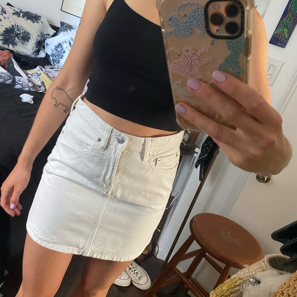 Everlane denim skirt